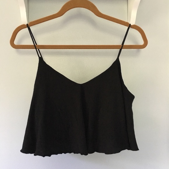 Express Black Crop Top - Picture 1 of 6